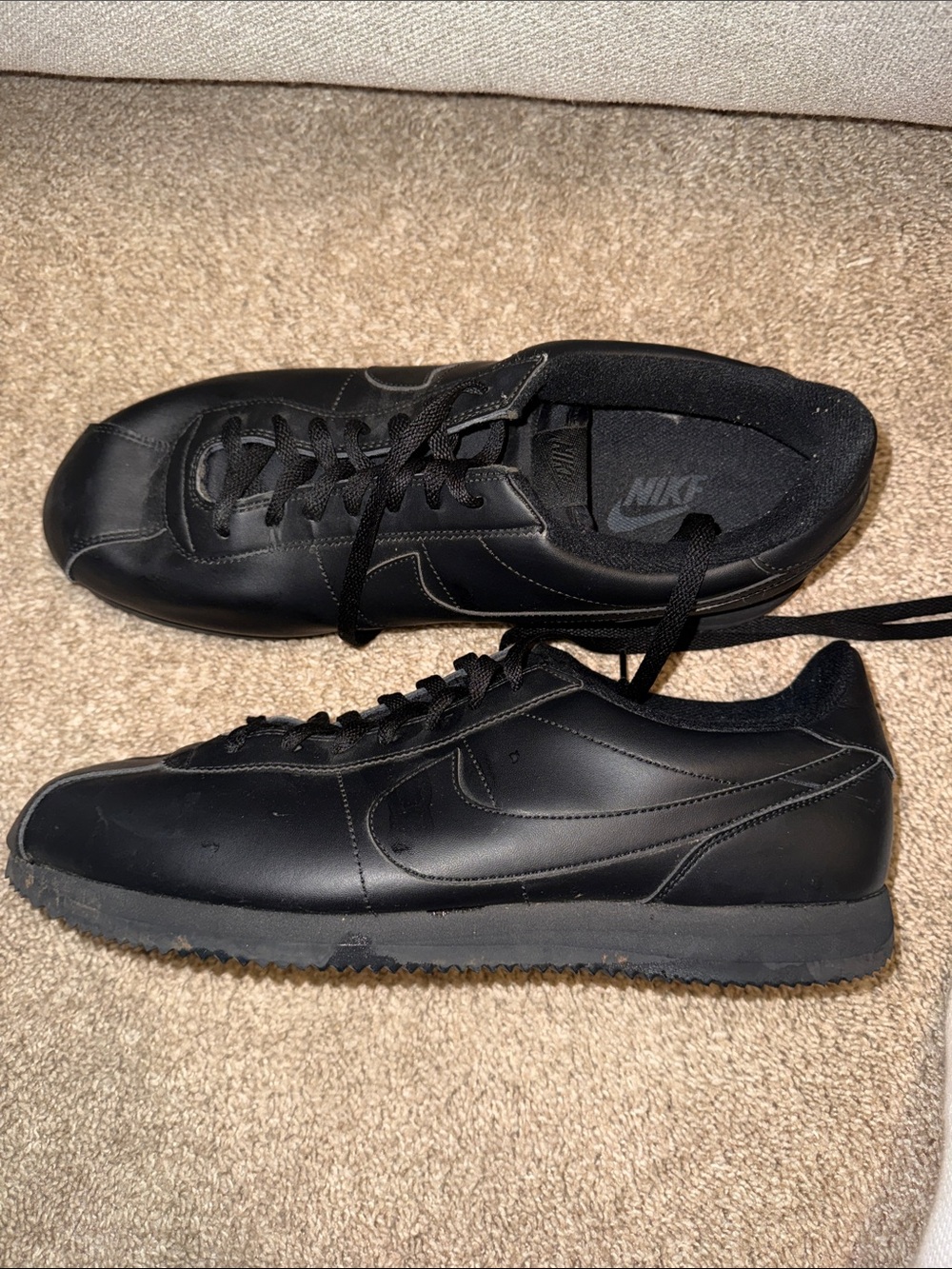 Nike Black Air Force 1s